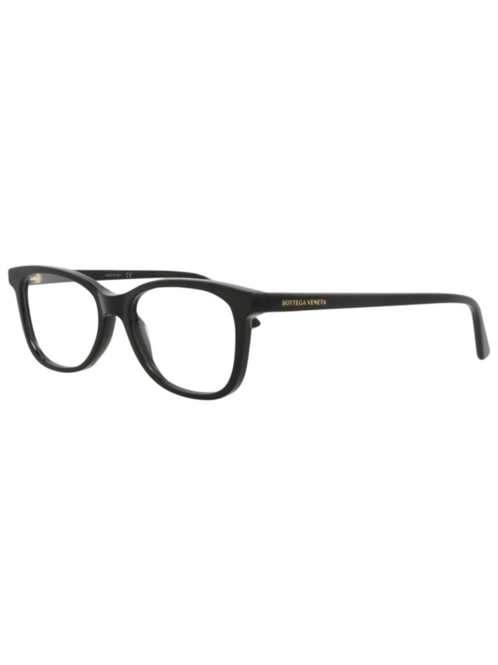 New Bottega Veneta Women's Eyeglasses Square Rectangle Acetate Frame Black Black